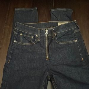 Rag & Bone Lucy Exposed zipper Jeans 26